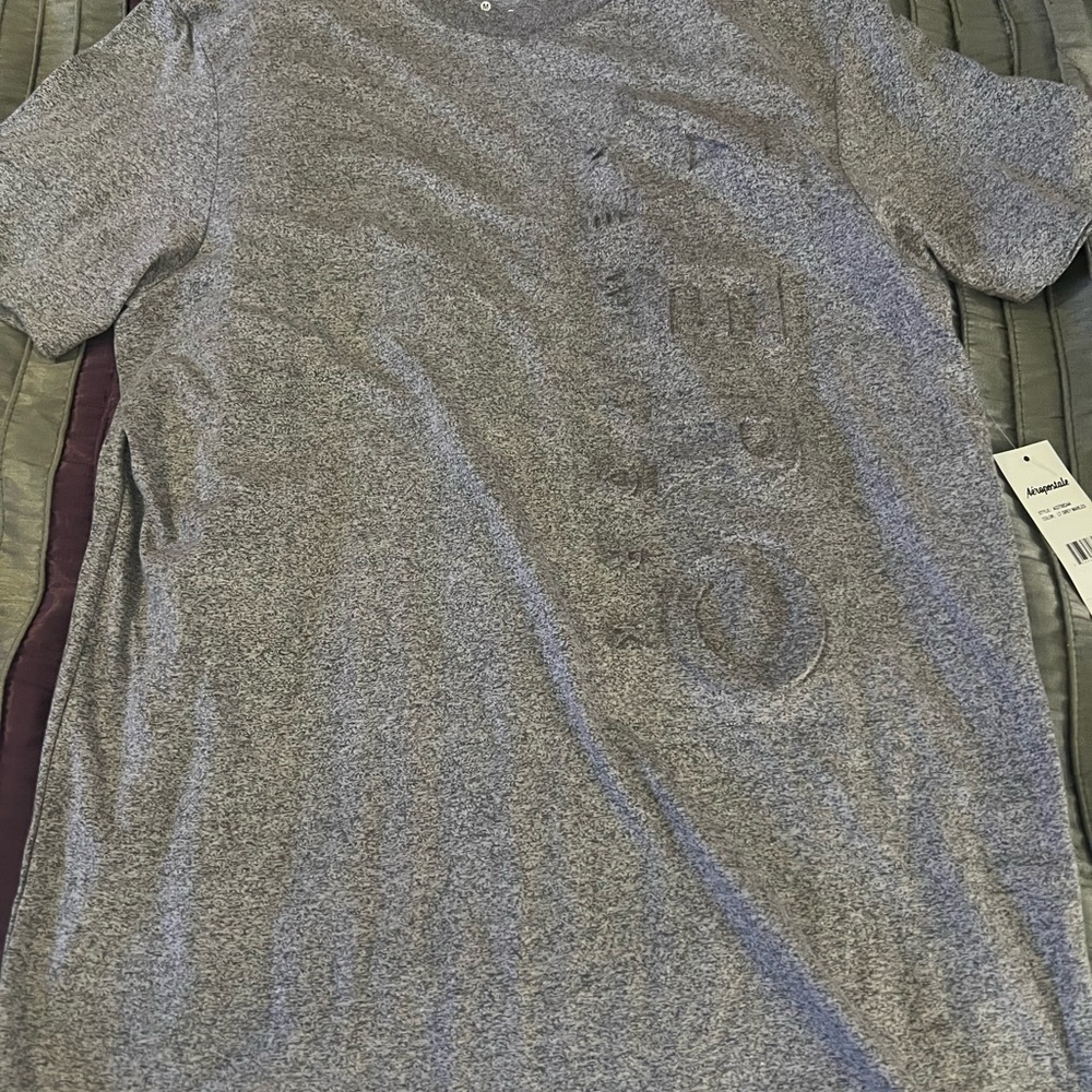 Aeropostale Charcoal Gray Men's Short Sleeve Tee -NWT